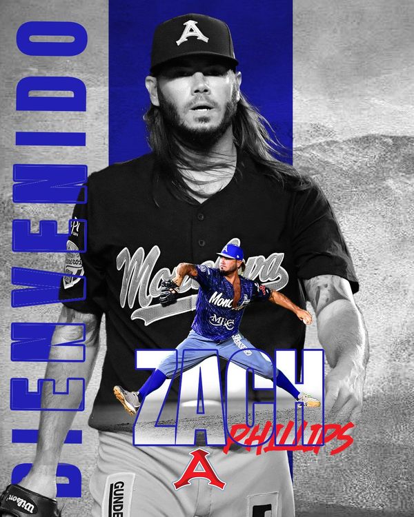 ZACH PHILLIPS POR SU OCTAVA TEMPORADA EN EL BULLPEN AZUL.