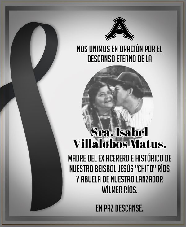 En paz descanse señora Isabel Villalobos Matus.